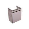 Шкафчик для раковины Geberit Citterio, с одной дверью: B=44см, H=55.4см, T=31.6см, бежевый / глянцевое стекло, светлый дуб / меламин, структура дерева