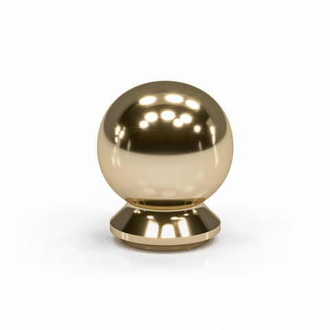 Кнопка Clover ( Polished Brass)