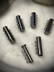 Многоуровневый магнитный замок - gunmetal - 4 кольца - 27 мм