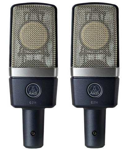 AKG C214ST стерео пара отобраных микрофонов C214 с максимально схожими характеристиками