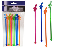 Размешиватели для коктейля «Ноты» 10 шт.