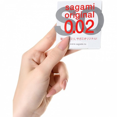 Ультратонкие полиуретановые презервативы Sagami «Original 0.02» 1 шт.