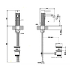 Gessi 316 Смеситель для биде на 1 отверстие с донным клапаном, излив 118мм, цвет: steel brushed 54107#239