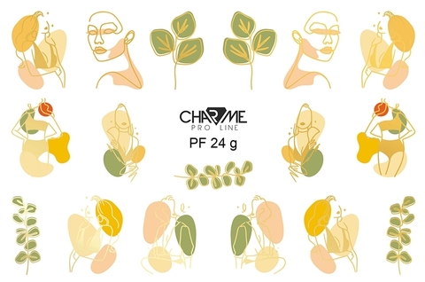Слайдер фольгированные PF 24-g золотая леди (Charme)
