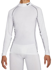 Термобелье Nike Pro Dri-Fit Tight LS Mock M - white/black/black