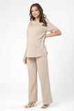 Спортивный костюм для беременных и кормящих 14623 бежевый