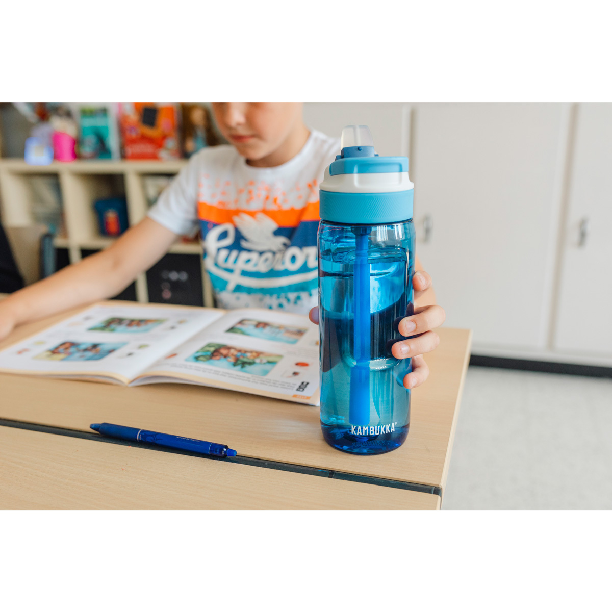 Бутылка для воды Kambukka Lagoon (750 мл), Синий, арт. 11-04048 - фото 7