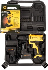 Дрель-шуруповерт аккумуляторная ДА-24Л-2к (2,0 А/ч) Вихрь