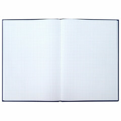 Книга учета 96 л. клетка твердая бумвинил офсет наклейка А4 (200х290 мм) BRAUBERG синий (10 штук в упаковке)