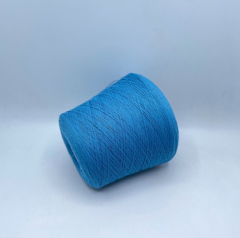 Бобинная пряжа (пр.Италия), 750м/100 гр. 80%шерсть, 20%полиамид, цвет-Лазурный, арт-31802