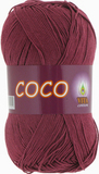 Пряжа Vita Coco 4325 светлая вишня