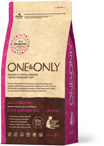 Сухой корм One&Only Duck & Brown Rice Adult Indoor