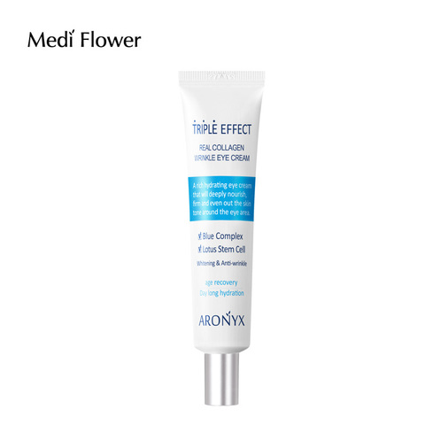 Medi Flower Aronyx Triple effect wrinkle eye cream Тройной эффект Крем для кожи вокруг глаз с морским коллагеном 40 мл