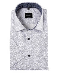 Рубашка Venti Modern Fit 693180300-100 с принтом Пейсли, короткий рукав