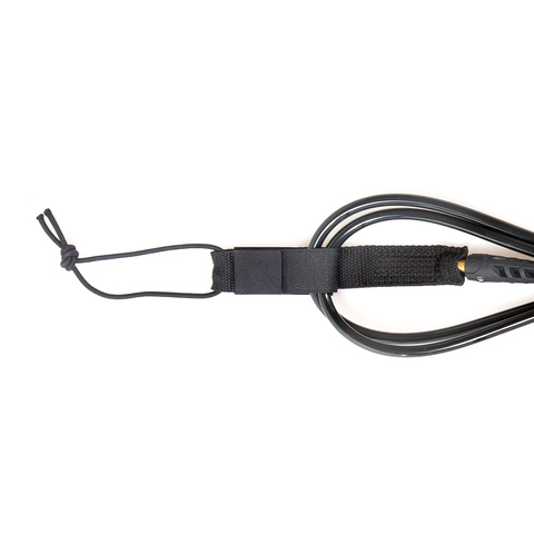 FCS 8' Regular Leash 7mm Black (Classic)