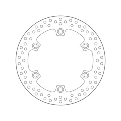 Тормозной диск BREMBO 68B407A6 для мотоцикла HONDA CB, CBR, XL