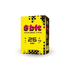 Уголь 8BIT (by. Cocoloco) 72шт/25мм - 20кг/кор.