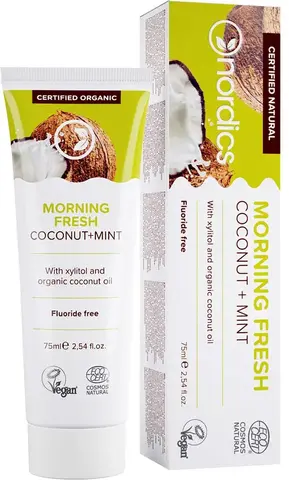 Nordics Зубная паста освежающая натуральная для ежедневного применения Morning Fresh 75 мл