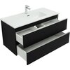 Aquanet 337951 Тумба Вега 2.0 100 2 ящ. цв.черный (337951)