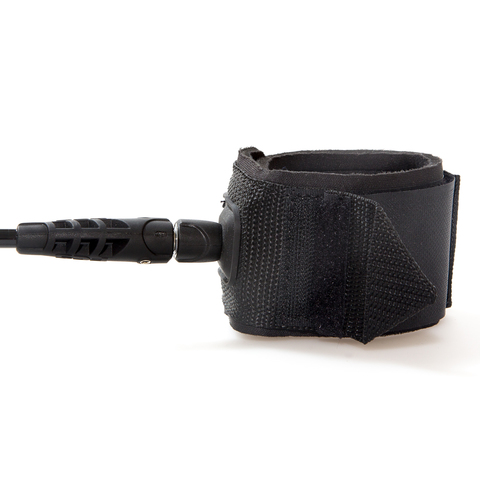 FCS 8' Regular Leash 7mm Black (Classic)