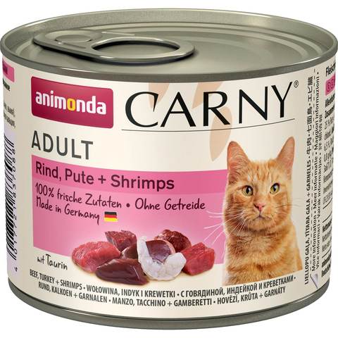 Купить консервы Animonda CARNY Adult Beef, Turkey, Shrimps для кошек