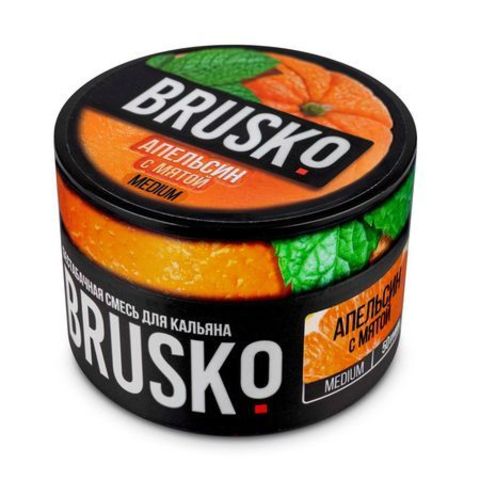 Кальянная смесь Brusko Medium - Апельсин с Мятой