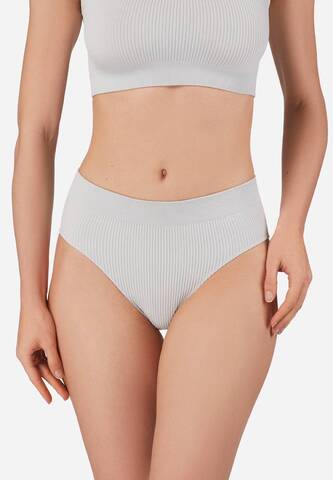 Бесшовные трусы слип в рубчик с высокой талией WHB 001 Teksa