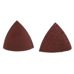 Насадка для МФИ ПРАКТИКА шлиф.листы, дельта, VELCRO БЕЗ отверстий 80 мм, P40, 80, 120, 240 (240-423)