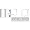 Radaway 10258090-54-01 Душевое ограждение Alienta Black D 80x90x190 10258090-54-01