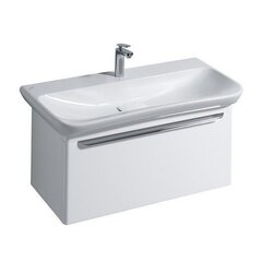 Geberit 824100000+125400600 Комплект 824100000 myDay Шкафчик под раковину 880х410х405 мм, 1 ящик с подсветкой, белый глянец+125400600 myDay Раковина 1000x480 мм фото