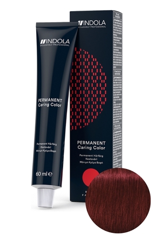 Перманентный крем-краситель для волос 5.66x Светлый коричневый красный экстра RED & FASHION, Indola, 60 мл