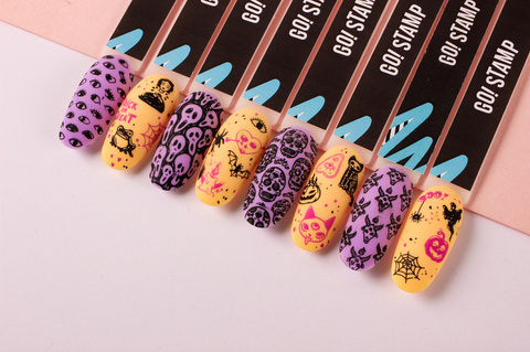 Пластина для стемпинга GO STAMP 040 Spooky by @ksiunails