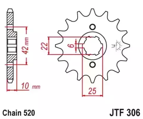 Звезда ведущая JTF306 15