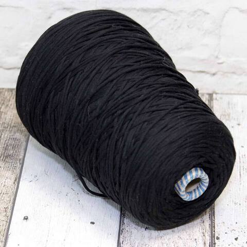 Хлопковый шнурок с наполнителем E.MIROGLIO / ROPE 220 черный