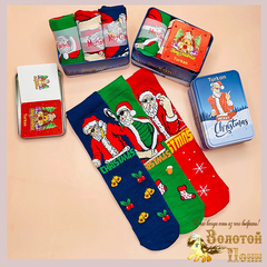 Носки Новогодние 3шт в коробке (41-46) 241107-V1045