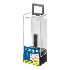 ЗУБР 10 x 25 мм, хвостовик 8 мм, фреза пазовая прямая, Профессионал (28780-10-25)