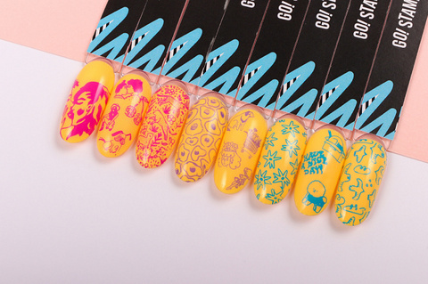 Пластина для стемпинга GO STAMP 058 Coloring book - @efercussie.nails