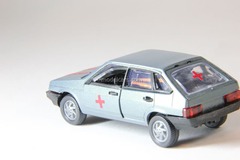 VAZ-2109 Lada Samara hatchback 5-doors medical (grey) Agat Mossar Tantal 1:43