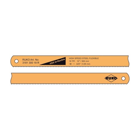Полотно по металлу Ruko д/ножовки HSS Bi-flexble 300мм 18z 318130018R