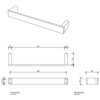 Decor Walther 0650677 Decor Walther CONTRACT HTE30 Полотенцесушитель / 30 см одинарная нержавеющая сталь