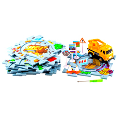 Настольная игра"Пазл трек. Стройка"