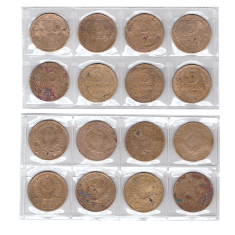 Набор 5 копеек (8 монет) 1930,31,32,40,41,46,49,54г. G