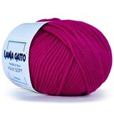 Пряжа Lana Gatto Maxi Soft 13907 цикламен