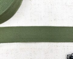 Лента киперная, хлопок, ш. 4 см, светлый хаки