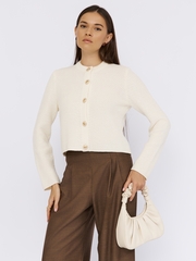 Жакет вязаный Kelly из тонкой шерсти мериноса