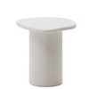 Приставной столик Macarella 48x47 см, белый цемент 