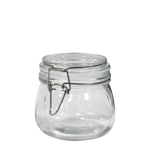 Банка с крышкой KUMMAL, 0,5 л, стекло/нержавеющая сталь