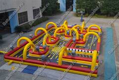 Надувная трасса "Час пик", 15*15*2,5 м