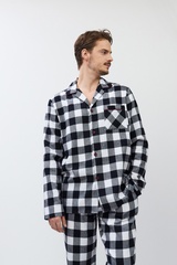 Пижама мужская со штанами ARUELLE ADRIAN | Черный + белый