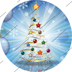 Печать на сахарной бумаге, С Новым Годом 25